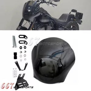 ハーレーローライダー S FXLRS 114 117 2020-2024 ヘッドライトフェアリングフロントガラスキット For Harley Low Rider S FXLRS 114 117 2020-2024 Headlight Fairing Windshield Kit