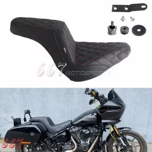 ハーレーローライダー S FXLRS FXLRST FLSB 2018-2024 クラブスタイルゲルパッドシートレッド For Harley Low Rider S FXLRS FXLRST FLSB 2018-2024 Club Style Gel Pad Seat Red