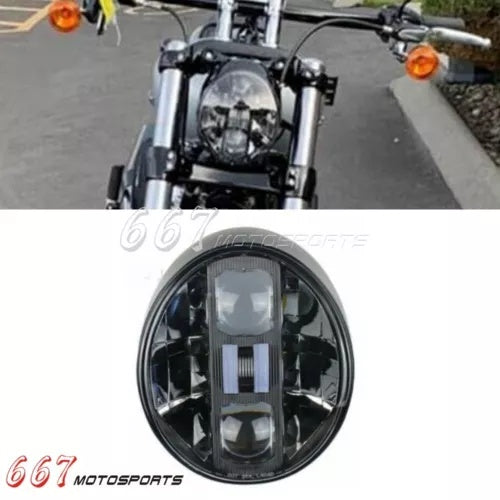 ドットオートバイ LED DRL ヘッドライトハーレーソフテイルブレイクアウト FXSB 2013-2017 DOT Motorcycle LED DRL Headlight For Harley Softail Breakout FXSB 2013-2017