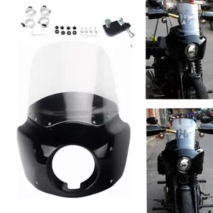 ハーレーダイナ FXD ストリートボブ FXDB FXDL ヘッドライトフェアリング & フロントガラスキット用 For Harley Dyna FXD Street Bob FXDB FXDL Headlight Fairing & Windshield Kit