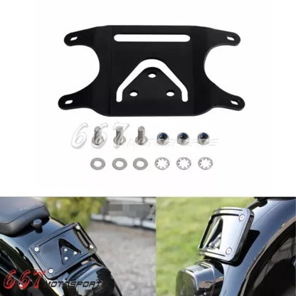 ナンバープレートブラケットキット ハーレーダイナソフテイルローライダーS FXLRS FXLRST FXRST用 License Plate Bracket Kit For Harley Dyna Softail Low Rider S FXLRS FXLRST FXRST