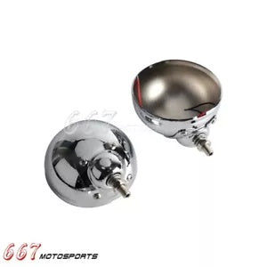 ハーレーツーリングモデル用オートバイクロームスチール4.5インチLEDフォグライトハウジング2個 2x Motorcycle Chrome Steel 4.5'' LED Fog Light Housing for Harley Touring Models