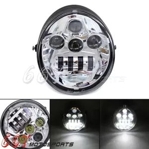 ハーレー V ロッド、ストリート ロッド、V ロッド マッスル、CVO V ロッド 02-17 LED ヘッドライト W/DOT 用 For Harley V-Rod, Street Rod, V-Rod Muscle, CVO V-Rod 02-17 LED Headlight W/ DOT