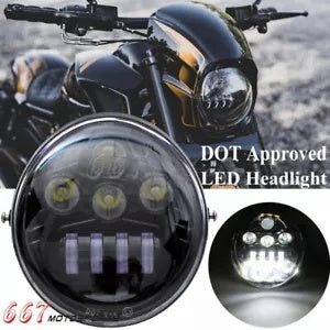 ドットオートバイ LED ヘッドライトハーレー V ロッド VRSC VRSCF ストリートロッドナイトロッド DOT Motorcycle LED Headlight For Harley V-Rod VRSC VRSCF Street Rod Night Rod