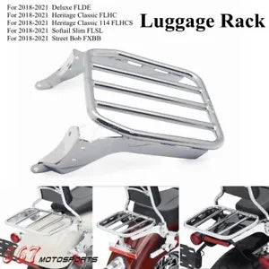 バックレスト荷物ラック ハーレーソフテイル FLHCS ストリートボブ FXBB FXBBS 2018-2023用 Backrest Luggage Rack For Harley Softail FLHCS Street Bob FXBB FXBBS 2018-2023