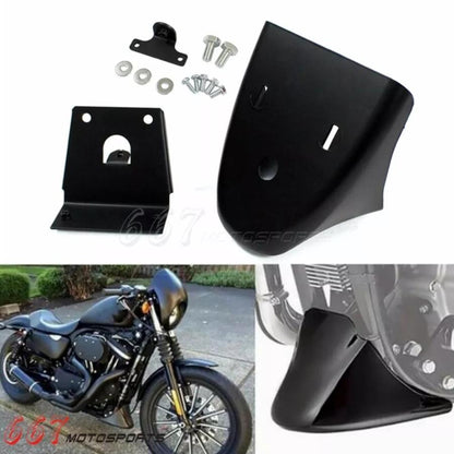 ハーレースポーツスター 1200 883 2004-2020 フロントチンフェアリングスポイラーマットブラック For Harley Sportster 1200 883 2004-2020 Front Chin Fairing Spoiler Matte Black