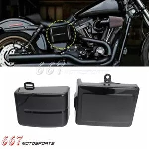 バッテリーサイドカバー ハーレーストリートボブ FXDB ファットボブ FXDF ローライダー FXDL 06-17用 Battery Side Covers For Harley Street Bob FXDB Fat Bob FXDF Low Rider FXDL 06-17