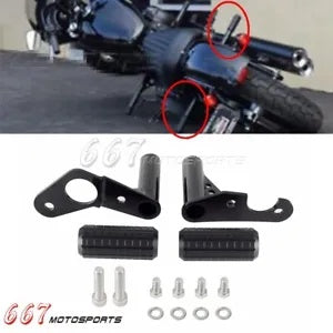 ハーレー ローライダー ST FXLRST ファットボブ FXFB FXBBS 2018-23 用リアハイウェイクラッシュバー Rear Highway Crash Bar for Harley Low Rider ST FXLRST Fat Bob FXFB FXBBS 2018-23