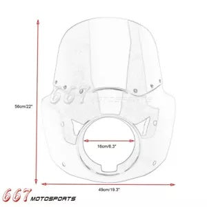 ハーレーストリートボブ FXBBS FXBB ソフテイル FXST 2018-23 フロントフェアリング & フロントガラス用 For Harley Street Bob FXBBS FXBB Softail FXST 2018-23 Front Fairing & Windshield