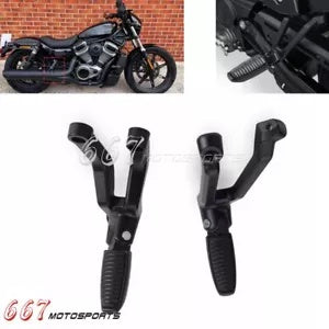 ハーレーナイトスター 975 RH975 2022+ 後部助手席フットペグ + サポートマウントキット用 For Harley Nightster 975 RH975 2022+ Rear Passenger FootPegs + Suppot Mount Kit