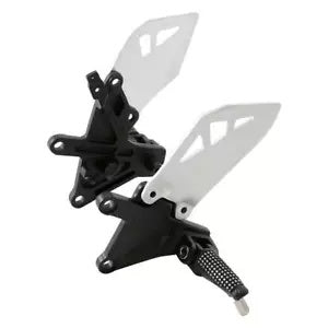 fsmotouk Front Footpegs Rests Brackets Fit For Kawasaki Ninja ZX10R ZX-10R 2011-2020