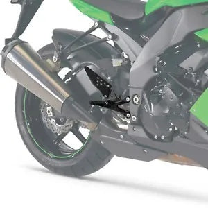 fsmotouk Driver Footpegs Footrests Bracket Kit Fit For Kawasaki Ninja ZX10R 2004-2005