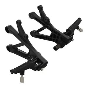 fsmotouk Driver Rider Foot Pegs Bracket Fit For Honda CBR600F4 1999-2000 CBR600F4i 01-06