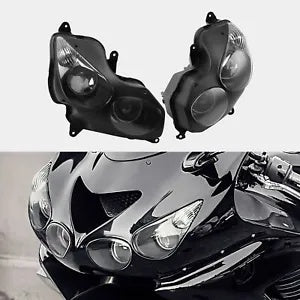 fsmotouk Headlight Head Lamp Assembly Fit For Kawasaki Ninja ZX14R ZZR 1400 2006-2011