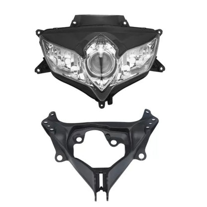 fsmotouk Headlight Assembly & Fairing Stay Bracket Fit For Suzuki GSXR600 750 2008-2010