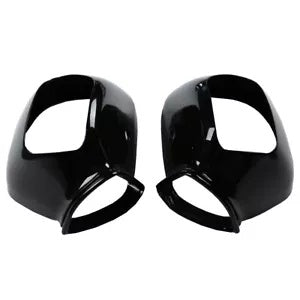 fsmotouk ABS Black Rearview Mirrors Cover Housing Fit For Honda Goldwing GL1800 2001-2017