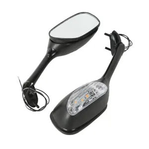 fsmotouk Rear View Mirrors LED Turn Signals Fit For Suzuki GSX-R750 GSXR600 2006-2021