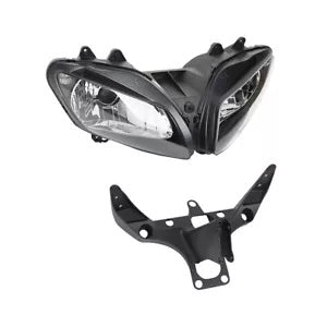 fsmotouk Headlight Headlamp & Upper Fairing Bracket Fit For Yamaha YZFR1 YZFR1 2002-2003