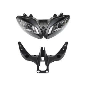 fsmotouk Headlight Headlamp & Upper Fairing Bracket Fit For Yamaha YZFR1 YZFR1 2002-2003