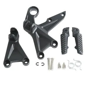 fsmotouk Matt Black Front Footrest Foot Pegs Bracket Fit For Honda CBR1000RR 2008-2016