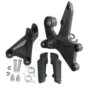 fsmotouk Matt Black Front Footrest Foot Pegs Bracket Fit For Honda CBR1000RR 2008-2016