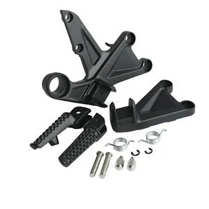 fsmotouk Matt Black Front Footrest Foot Pegs Bracket Fit For Honda CBR1000RR 2008-2016