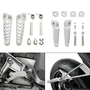 fsmotouk Front Driver & Rear Passenger Footpegs Fit For Aprilia RS660 2021-2023