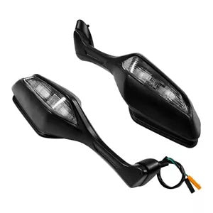 fsmotouk Rear View Mirrors w/ LED Turn Signals Fit For Honda CBR1000RR 2017-2023