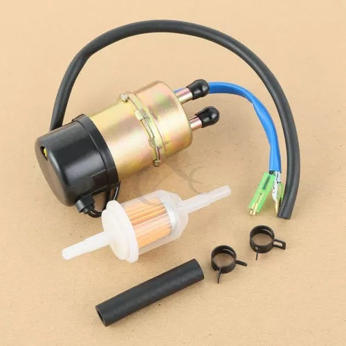 fsmotouk 12V Fuel Pump Fit For Kawasaki Mule 3000 3010 3020 2500 2510 2520 Ref 49040-1055