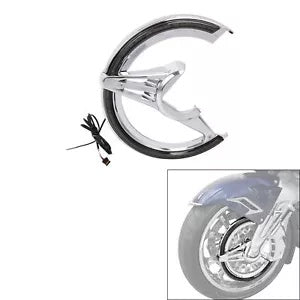 fsmotouk Brake Rotor Covers LED Light Smoke Lens Fits For Honda Goldwing GL1800 2018-2023