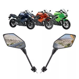 fsmotouk Motorcycle Rear View Mirrors Fit For Kawasaki NINJA 650R 400R ER6F ER-6F