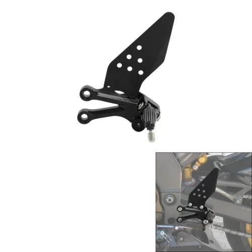 fsmotouk Driver Footpegs Footrest Bracket Black Fit For Kawasaki Ninja ZX10R 2004-2005 US