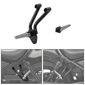 fsmotouk Rear Passenger Footpegs Footrests Fits For Honda Rebel CMX300 CMX500 2017-2024