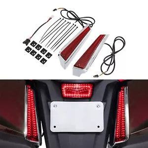 fsmotouk Rear LED Filler Panel Run Brake Light Fit For Honda Goldwing GL1800 2018-2023