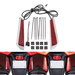 fsmotouk Rear LED Filler Panel Run Brake Light Fit For Honda Goldwing GL1800 2018-2023