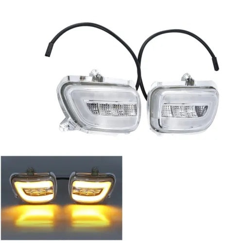 fsmotouk Front LED Turn Signals Lights Fit For Honda Goldwing GL1800 2001-2017 F6B 13-17