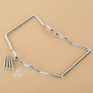 fsmotouk Chrome SaddleBag Support Bar Mount Fit For Yamaha Dragstar 650 Classic 1998-2011