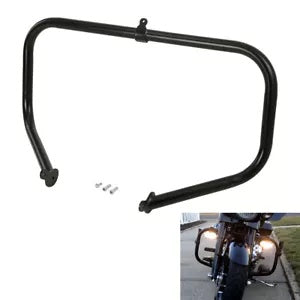 fsmotouk Black 1.25" Engine Guard Highway Crash Bar Fit For Harley Touring 2009-2023