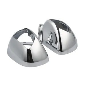 fsmotouk Chrome Rearview Mirrors Cover Fit For Honda GL1800 Goldwing 1800 2001-2017