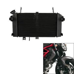 fsmotouk Aluminum Engine Cooling Cooler Radiator Fit For Suzuki SFV650 2009-2016