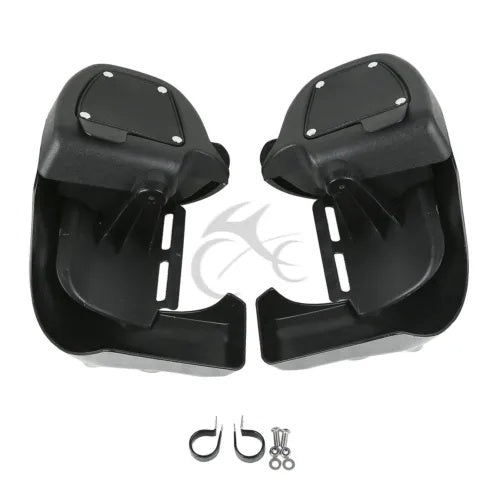 fsmotouk Lower Vented LEG FAIRINGS GLOVE BOX Fit Harley Touring Road King Electra Glide