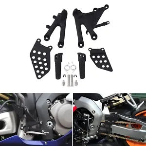 fsmotouk Front Footpegs Footrest Bracket Set Fit For Honda CBR1000RR CBR 1000RR 2004-2007