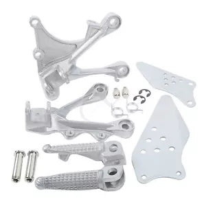 fsmotouk Front Footrest Pegs Bracket Fit For Kawasaki Ninja ZX6R 2005-2008 ZX636 05-06