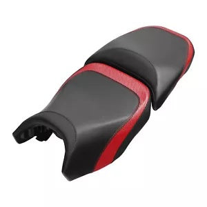 fsmotouk Black Red Driver Rider Passenger Seat Fit For BMW R1200GS 13-18 R1250GS 19-23