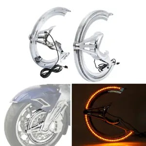 fsmotouk Brake Rotor Covers LED Light Fit For Honda Goldwing GL1800 2018-2023