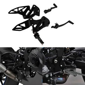 fsmotouk Front Driver Foot Pegs Footrest Bracket Fits For Suzuki GSXR 1000 2017-2022