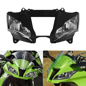 fsmotouk Front Headlight & Upper Fairing Stay Bracket Fit For Kawasaki ZX10R 2011-2012