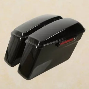 fsmotouk Hard Saddlebags & Black Latch Fit For Harley Touring Road Street Glide 2014-2023