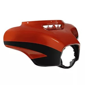 fsmotouk Outer Batwing Fairing Fit For Harley 2014-2023 Sunburst Orange/Starfire Black