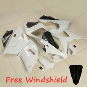 fsmotouk ABS Injection Fairing Bodywork Kit Fit For Yamaha YZFR1 2000 2001 Unpainted